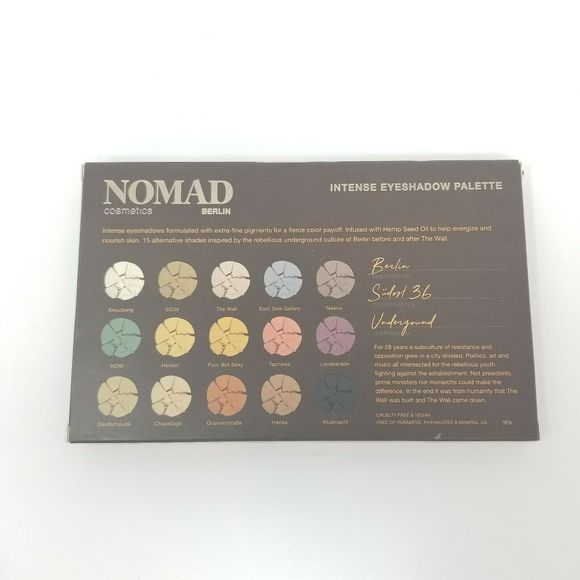 Nomad Cosmetics Berlin Underground Shadow Palette - Picture 4 of 7